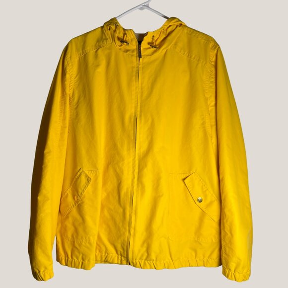 Jones New York Lightweight Hooded Yellow Jacket, XL - Picture 1 of 9